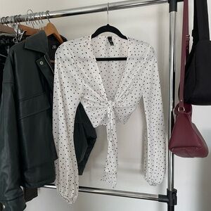 Windsor Tie-Front Blouse